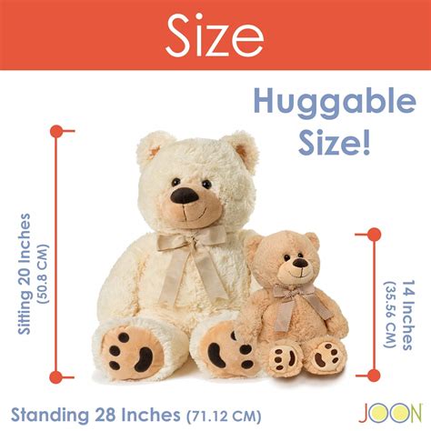 jumbo plush teddy bear|vermont teddy bear size chart.